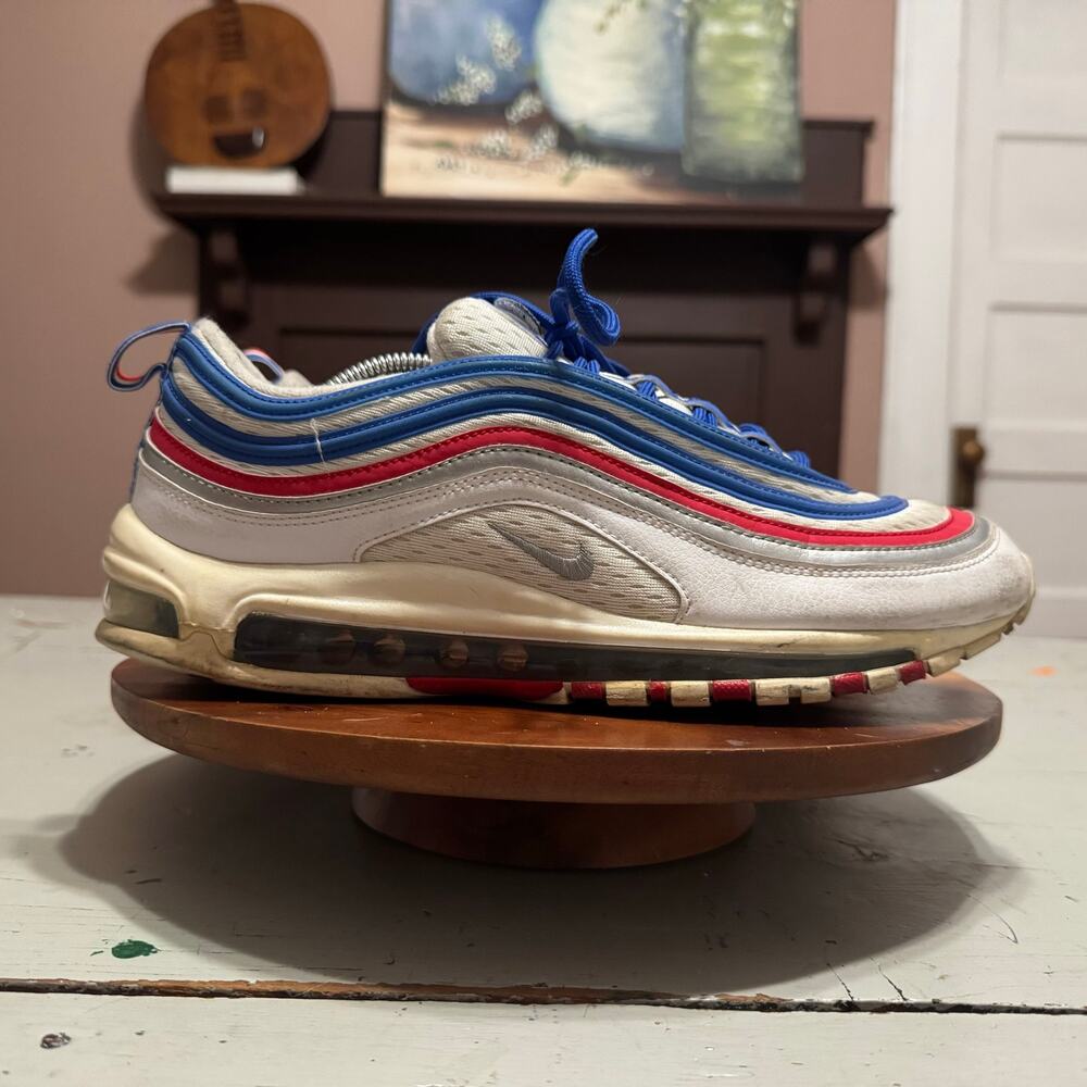 Nike Air Max 97 Mens Size 11.5 All-Star Jersey Red White Blue Sneakers